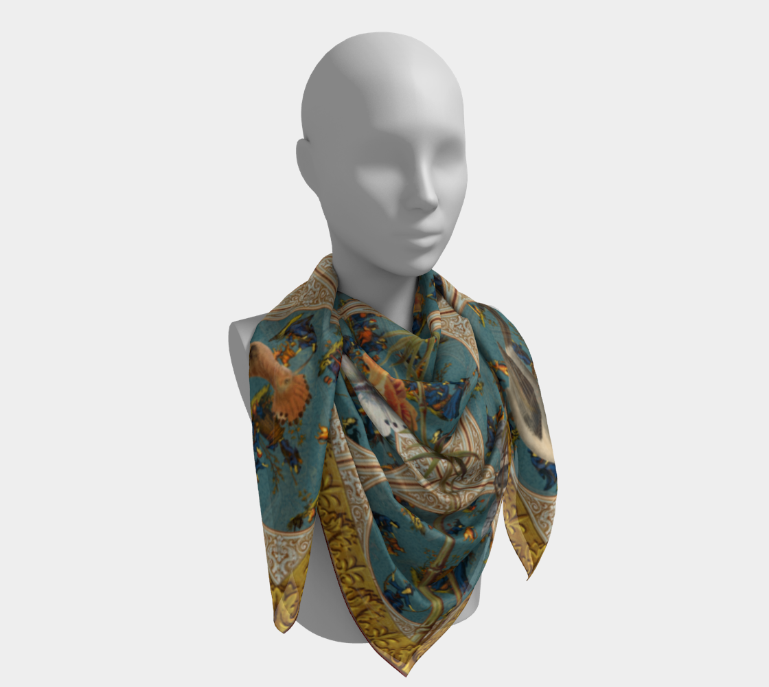 Witches' Windows square silk scarf
