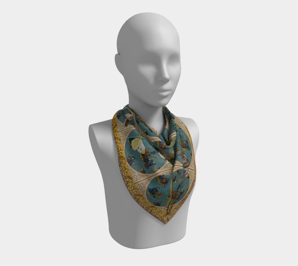 Witches' Windows square silk scarf
