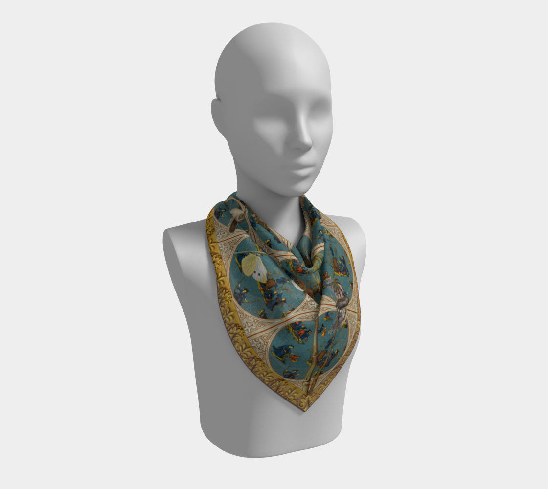 Witches' Windows square silk scarf