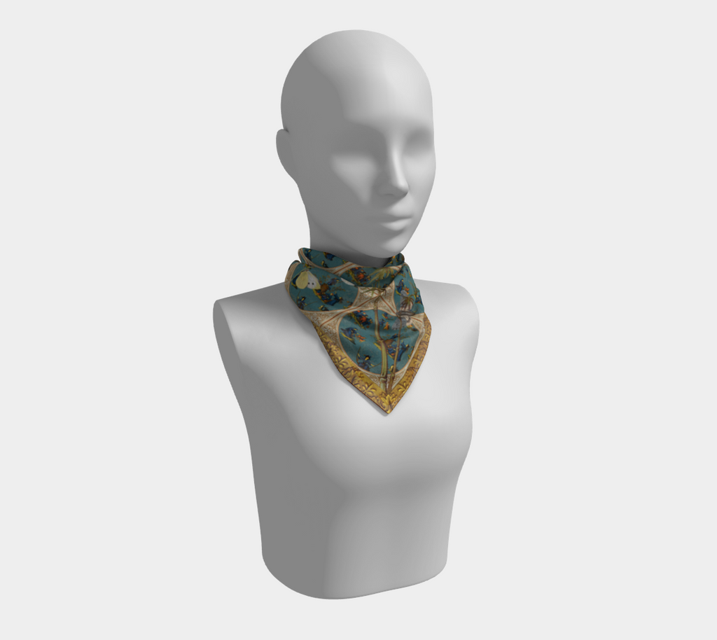Witches' Windows square silk scarf