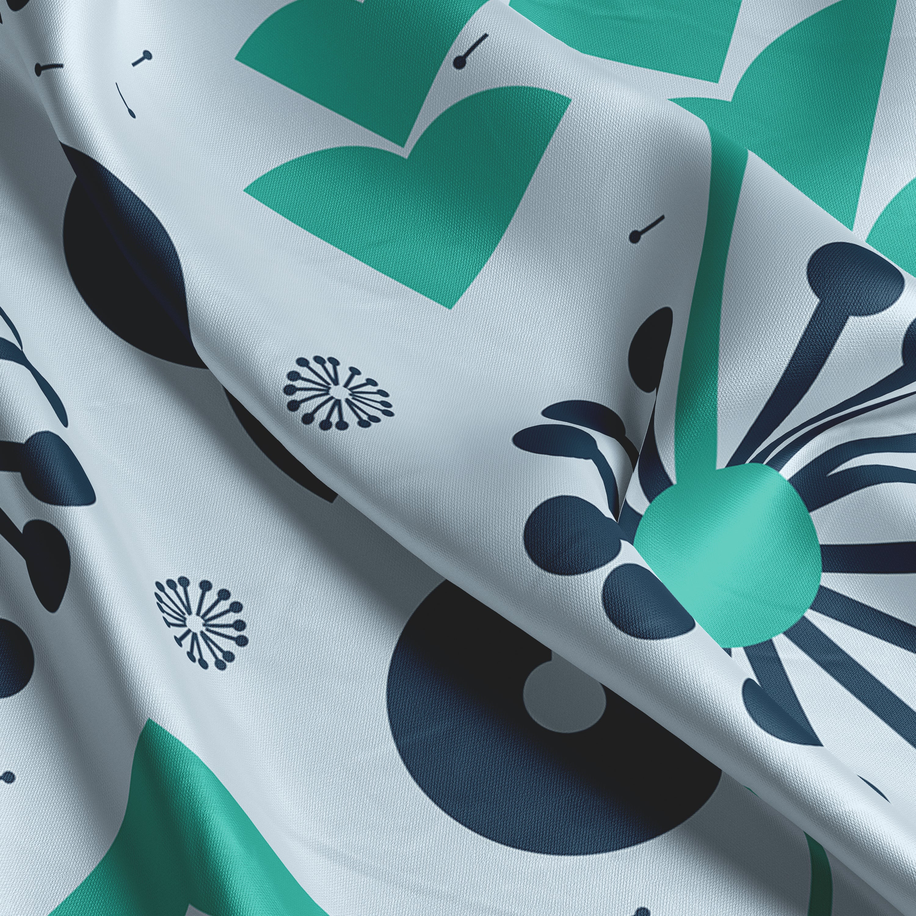 Dandelion Spell square silk scarf