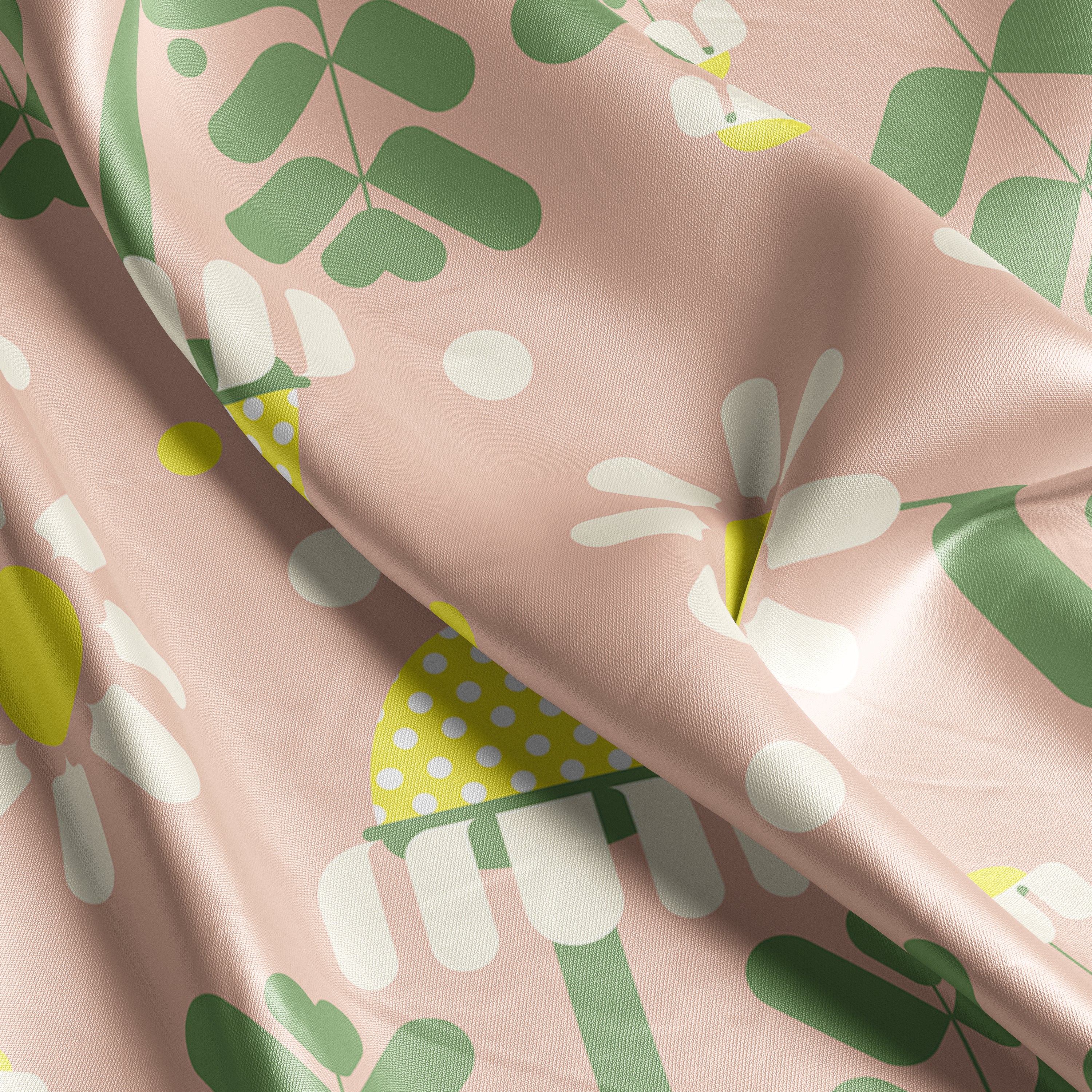 Chamomile Spell square silk scarf
