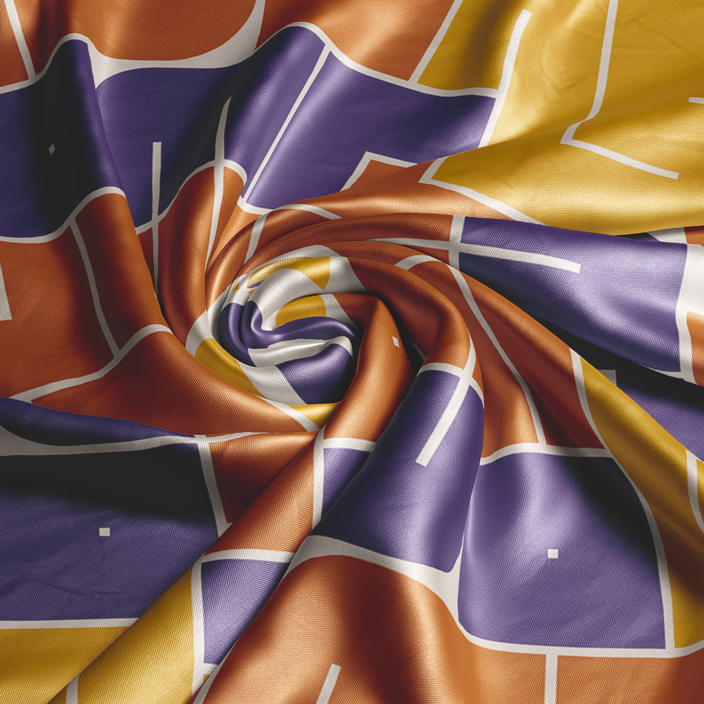 Star Signs Leo square silk scarf