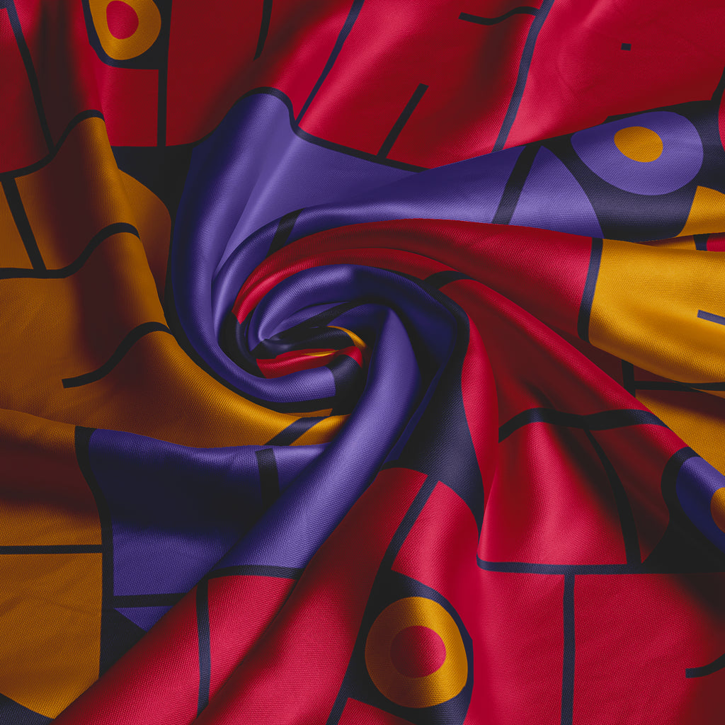 Star Signs Scorpio square silk scarf