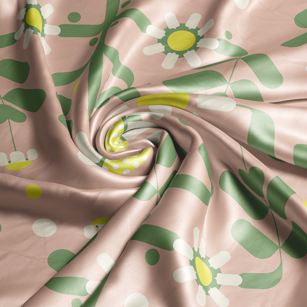 Chamomile Spell square silk scarf
