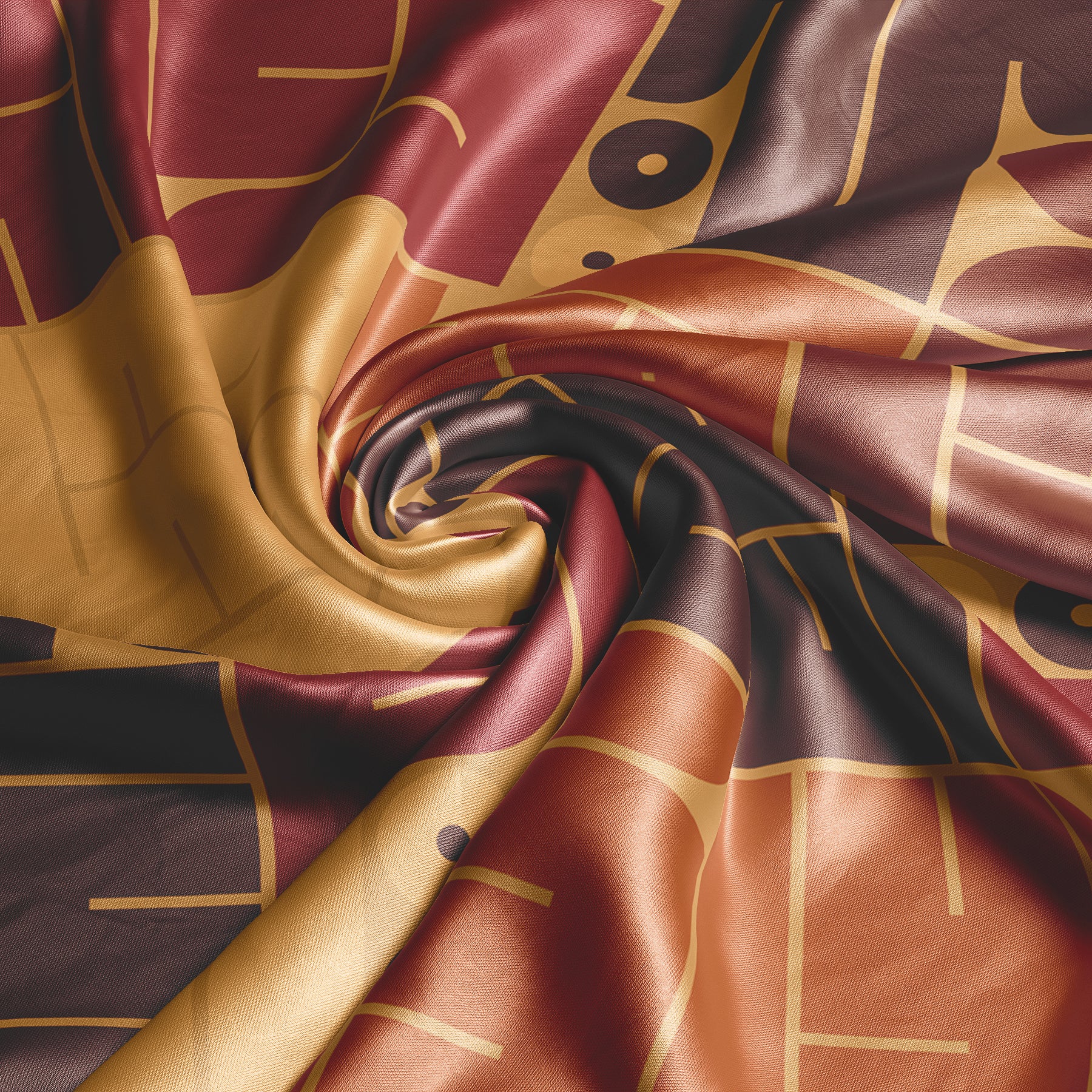 Star Signs Aries square silk scarf