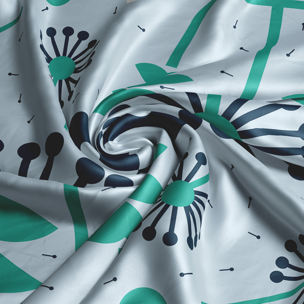 Dandelion Spell square silk scarf