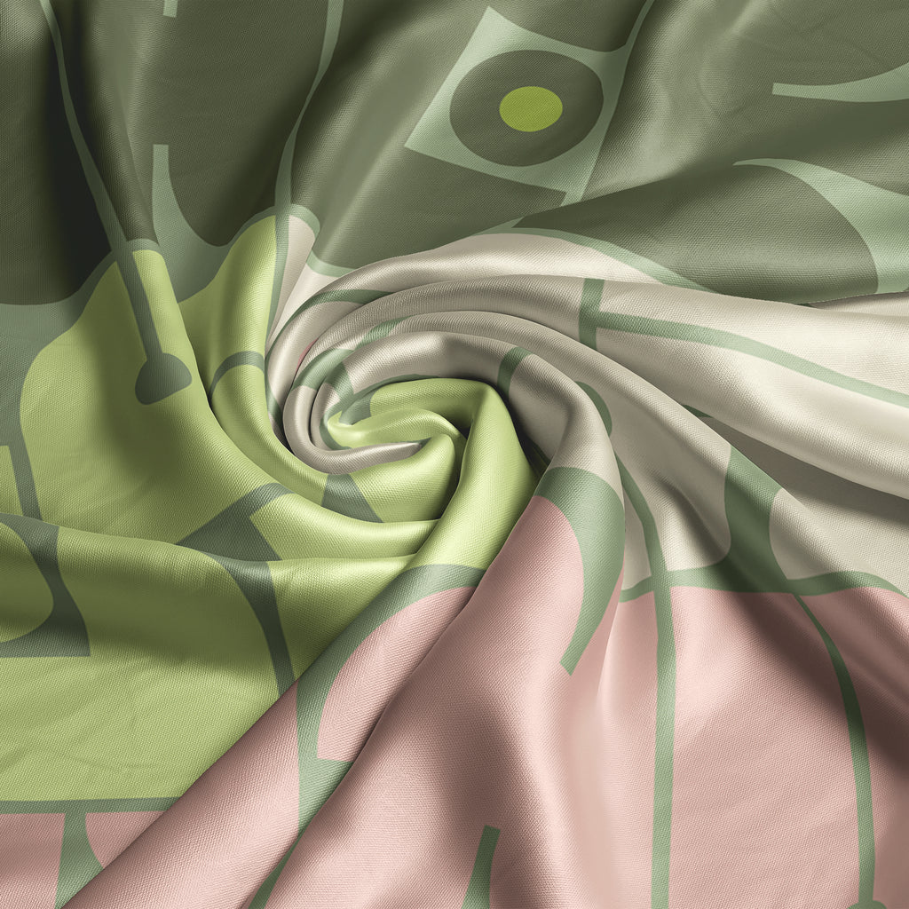 Star Signs Cancer square silk scarf