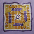 Star Signs Leo square silk scarf