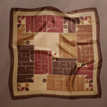 Star Signs Aries square silk scarf
