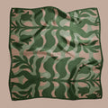 Mandragora evergreen square silk scarf