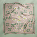 Chamomile Spell square silk scarf