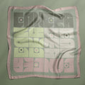 Star Signs Cancer square silk scarf