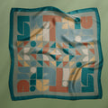 Star Signs Sagittarius square silk scarf