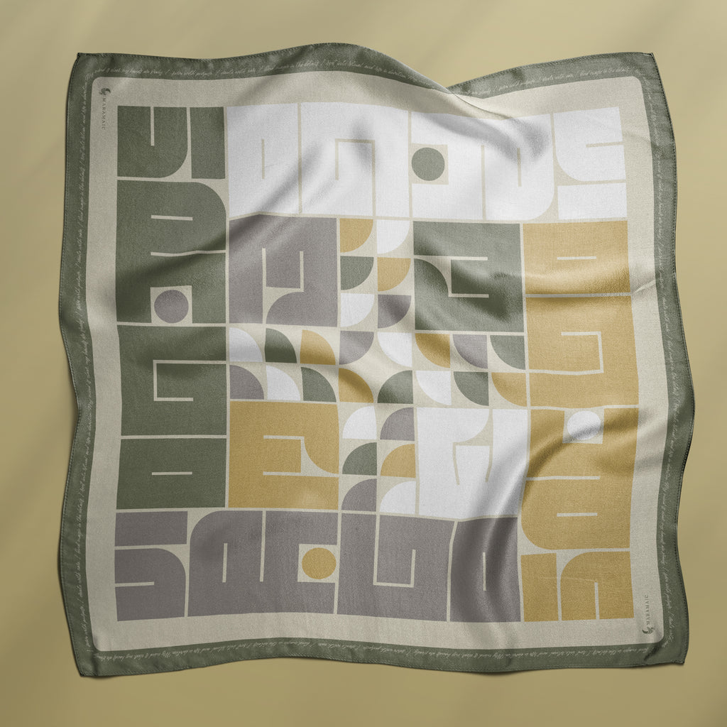 Star Signs Virgo square silk scarf