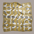 Mandragora gold square silk scarf