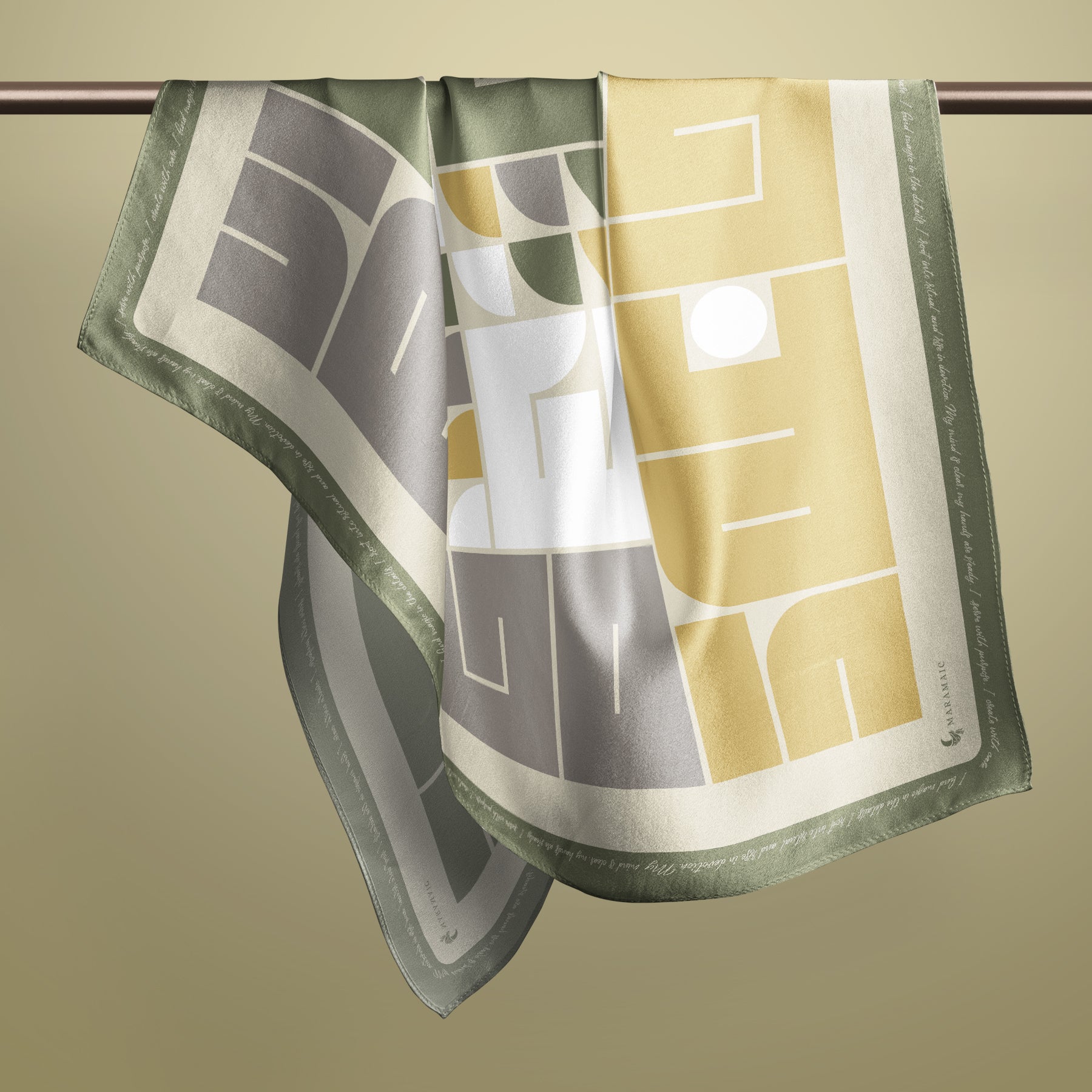 Star Signs Virgo square silk scarf