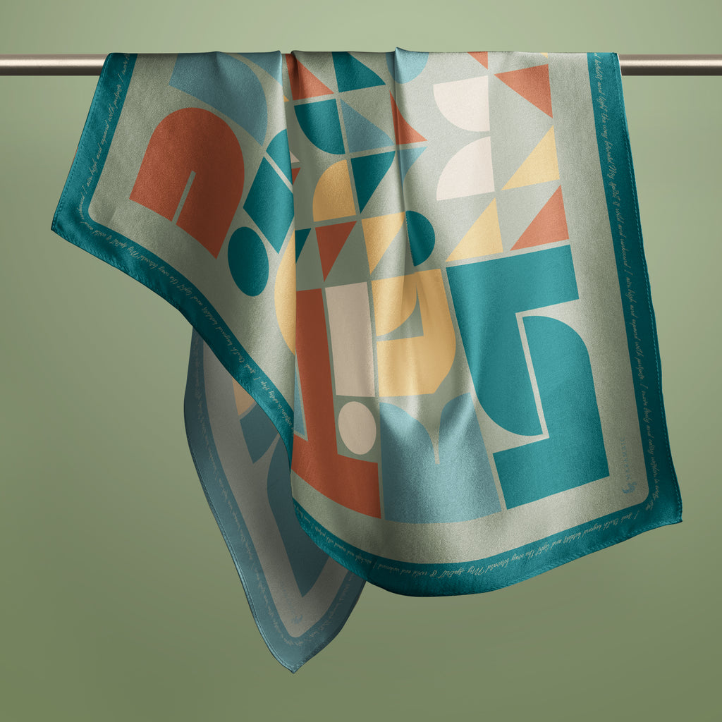 Star Signs Sagittarius square silk scarf