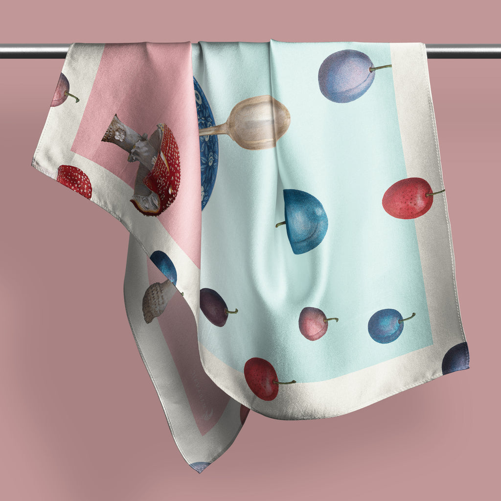 Spoon Moon Rising square silk scarf