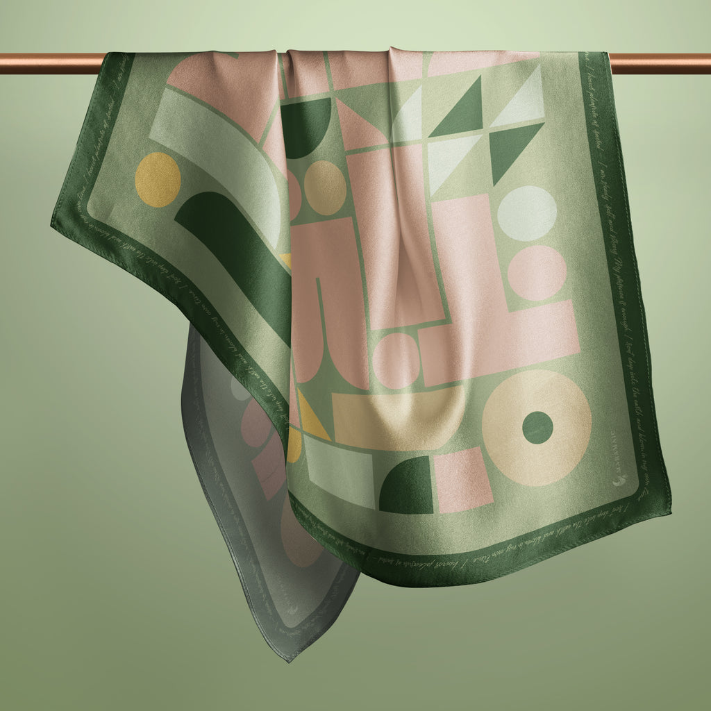 Star Signs Taurus square silk scarf