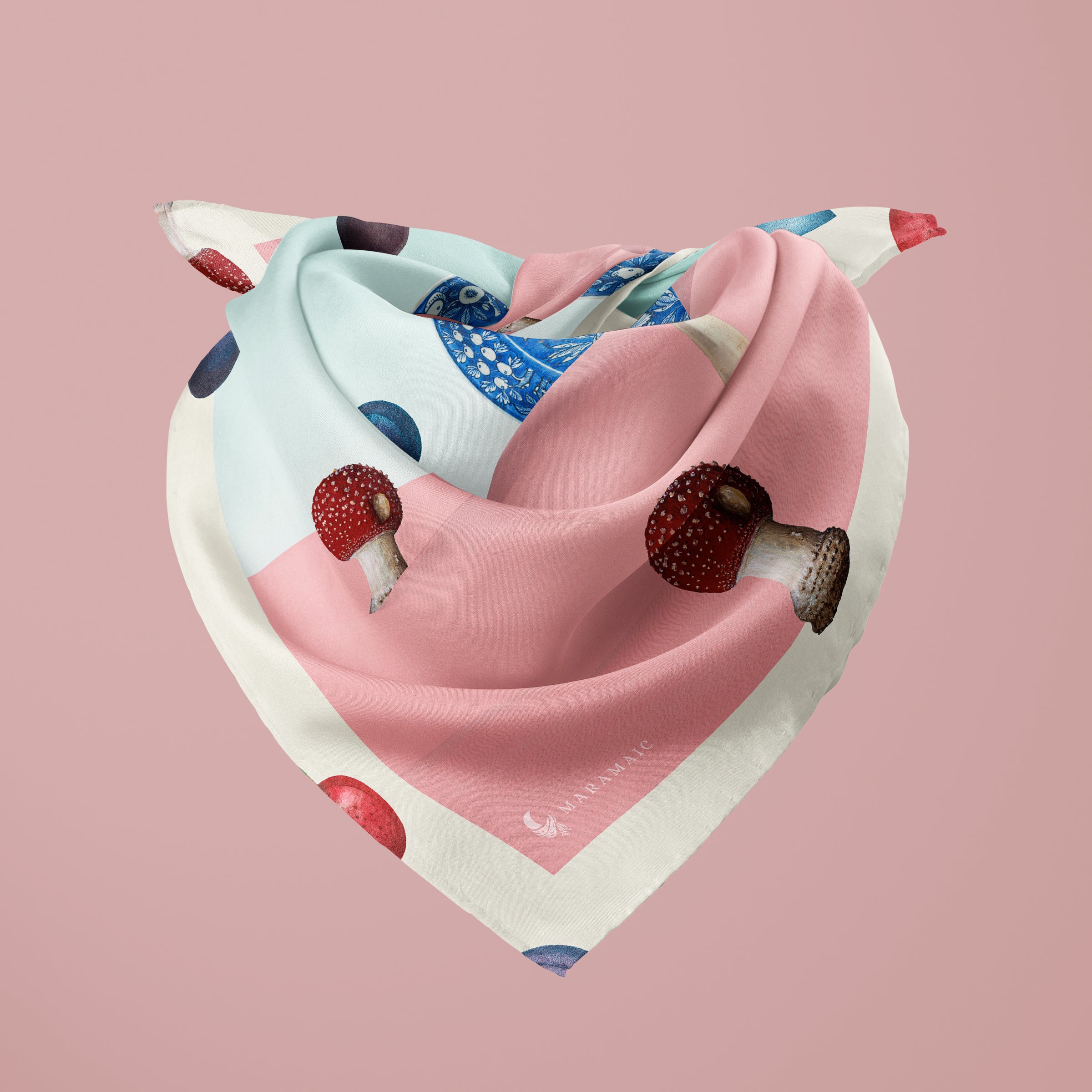 Spoon Moon Rising square silk scarf